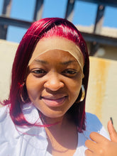 Load image into Gallery viewer, Burgundy bob (8''-14)