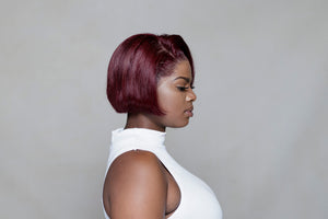 Burgundy summer bob